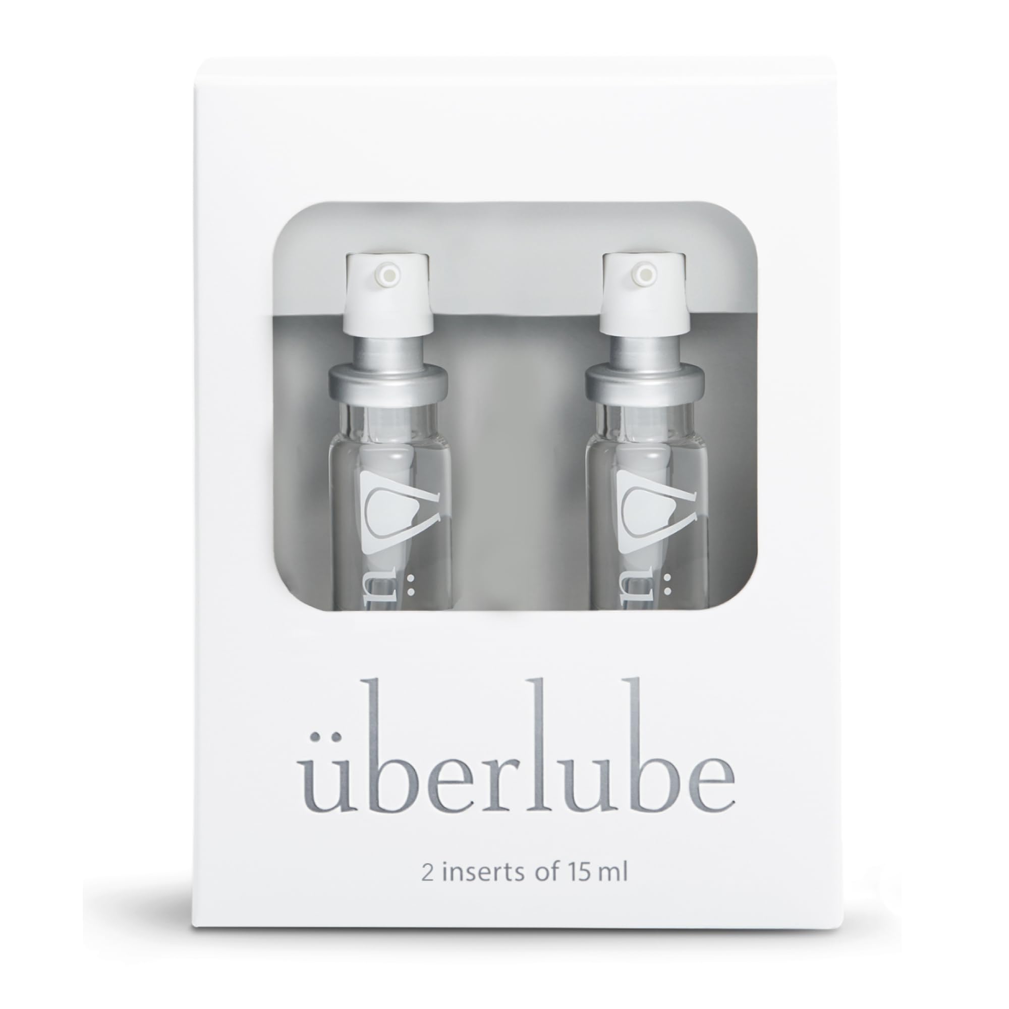 Uberlube Silicone Lube - Good to Go Travel Refill Unscented Silicone Lubricant Personal Lubrication : Latex Safe Sex Lube Liquid for Couples, Vaginal & Anal - 2 Tubes - 15ml