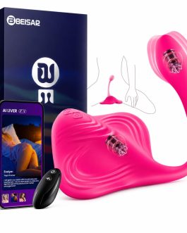 Vibrator Adult Sex Toys, Women Sex Toy Sit and Ride Vibrators with 9 Vibrating Mode, Remote Control Strapless Strap-On Dildos Vibrator Dildo for Clit Vagina Adult Toy