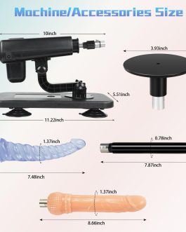 Sex Machine,Automatic Thrusting Dildo Machine with Suction Cup Attachments,Lightweight Love Machine for Women and Men,3XLR Connector Adult Sex Toys for Couple