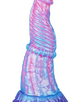 9.3 Inch Huge Monster Thick Dildo, Knot Horse Ribbed Dildo, XXL Alien Tapered,Silicone Anal Realistic Penis with Big Suction Cup, Extra Large Female Wide Fantasy Adult Toy for Advanced Men Women