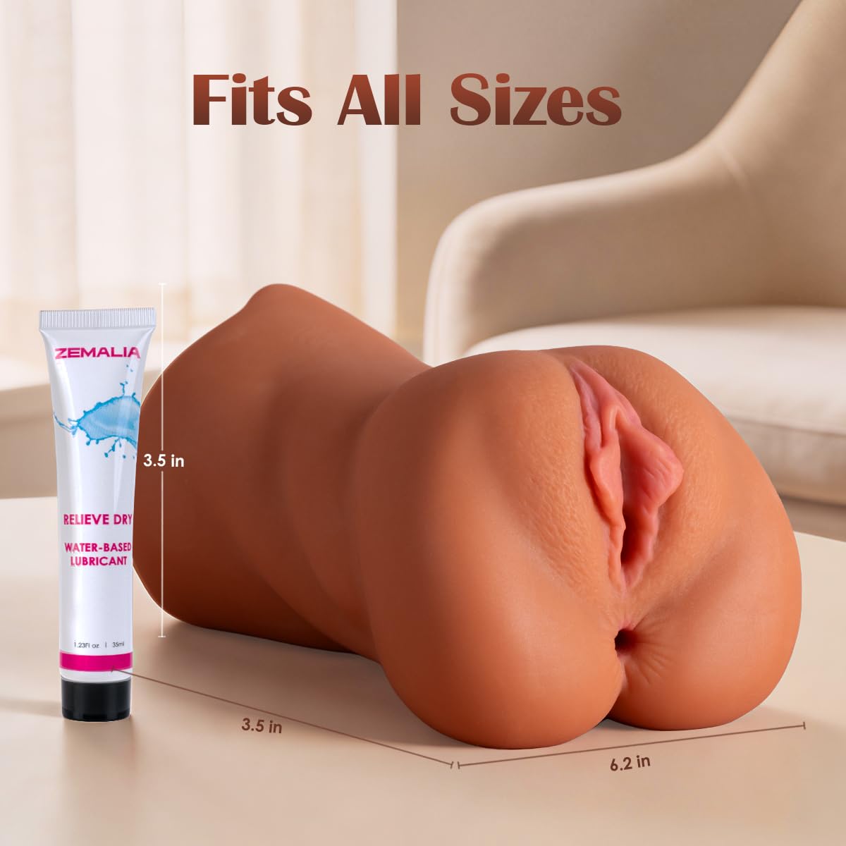 ZEMALIA 3 in 1 Pocket Pussy Sex Toys for Men, 3D Textured Adult Male Masturbator with Sexy Mouth Realistic Vagina Tight Anus, Mens Stroker Sex Doll for Man Masturbation