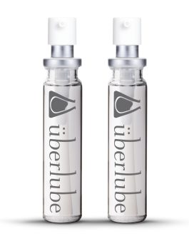 Uberlube Silicone Lube – Good to Go Travel Refill Unscented Silicone Lubricant Personal Lubrication : Latex Safe Sex Lube Liquid for Couples, Vaginal & Anal – 2 Tubes – 15ml