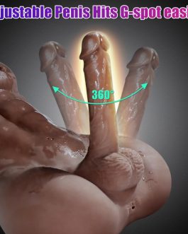 FST Male Exterior Shape Sex Doll with 7 Inch Erection Penis and 3D Realistic Muscle Design Love Doll for Women with Insertable Anus Hole for Gay Masturbation… Black