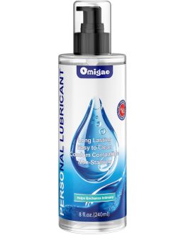 omigao Water-Based Lube, Personal Lubricant Helps Enhance Intimacy for Long-Lasting Pleasure Sex Lube for Women, Men and Couples, Anal Lube, Non-Staining, Safe for Toys, 8 FL Oz