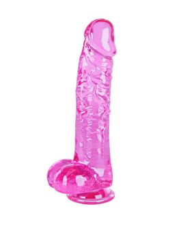 6.4-inch Pink Dildo, Cute Small Anal Dildo, Realistic Slim Penis, with Strong Suction Cup and Balls, G-Spot and Anal Stimulation, Suitable for Beginner Women/Men
