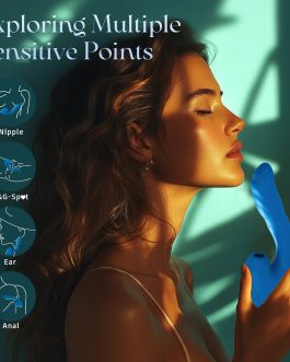 All-in-One Vibrator Adult Sex Toys, Rabbit Vibrator Style – Soft Liquid Silicone Dildo with 10 Suction, 10 Vibration & 7 Thrusting Modes, Full-Body Stimulation Pleasure Tool for Women Men Couples