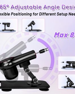 Sex Machine Thrusting Dildo Machine with Suction Cup Adapter, 3XLR Connector Fuck Machine with Remote Control, Dildo Machine Adjustable Angle Hands-Free Adult Sex Toy