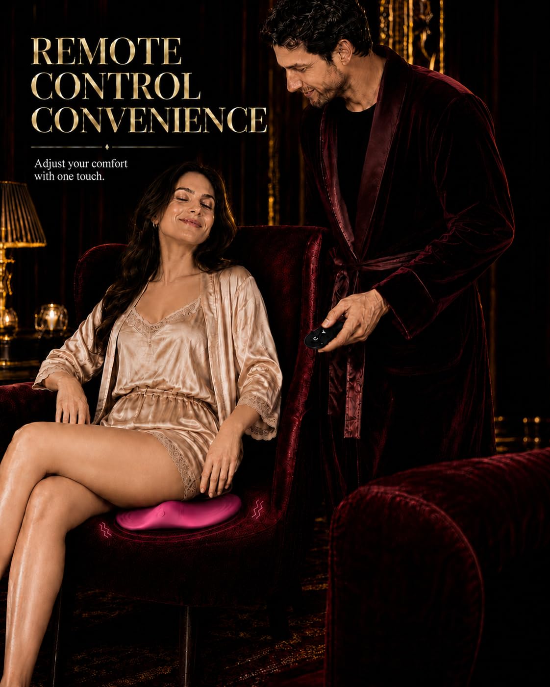 Vibrator Adult Sex Toys, Women Sex Toy Sit and Ride Vibrators with 9 Vibrating Mode, Remote Control Strapless Strap-On Dildos Vibrator Dildo for Clit Vagina Adult Toy