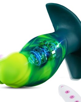 6.5″ Vibrating Butt Plug Large Buttplug, Vibrating Anal Plug Prostate Massage Anal Vibrator Dilator for Training & Stretching, Silicone Prostate Dildo with Safe T-Base, Adult Sex Toys for Men Women