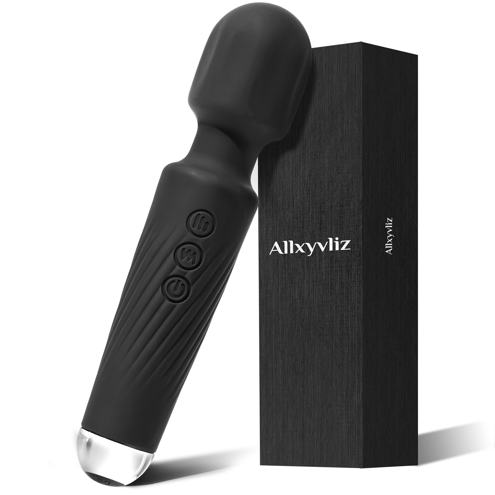 Vibrator Wand Vibrators | Sex Toys Vibrator Dildo for Women | Adult Toys with 20 Patterns & 8 Speeds, USB Rechargeable Vibrating Clitoral Stimulator Sex Toy | Gifts for Women (Black)