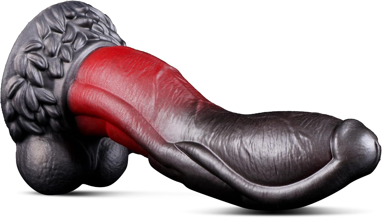 8'' Fantasy Dragon Dildo with Balls, Monster Dildo Huge Thick Horse Dildo | Silicone Creature Dildos with Suction Cup, Giant Alien Cock Girthy Ribbed Anal Toy, Curved Sex Toys for Man Women Couple