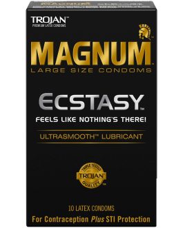 Trojan Magnum Ecstasy Large Size Condoms – 10 Count