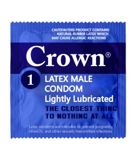 Crown Condoms, 100 Count, Lubricated Latex