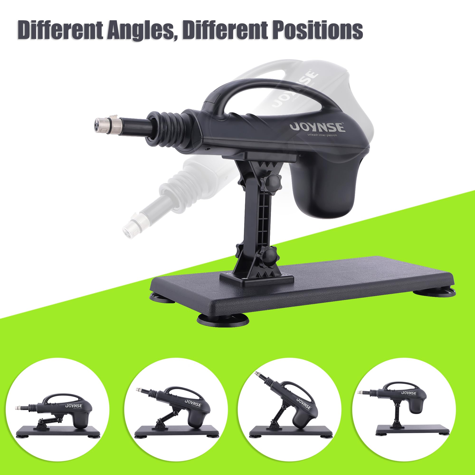 Sex Machine Joynse Thrusting Machine with Suction Cup Adapter, 3XLR Connector Love Machine Dildo Machine with 8 Attachments