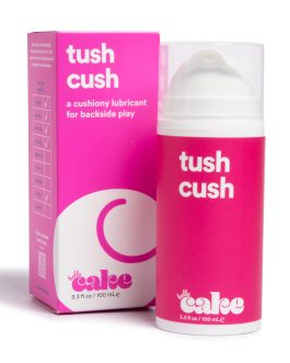 Hello Cake Tush Cush, Silicone and Water-Based Personal Lubricant, Formulated for Anal Use, Hybrid Lube for Men, Women, and Couples, 3.3 fl oz