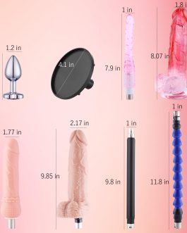 Sex Machine Dildo Machine with 3XLR Connector,Fuck Machine with Realistic Dildo, Thrusting Machine Sex Toys 8 Attachments with Suction Cup Adapter Love Machine for Women