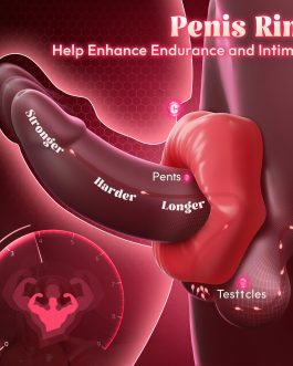 Cock Ring Sex Toys for Men, Male Sex Toy Reusable Silicone Penis Ring, Sexy Lip Cock Ring Design Erection Enhancing and Sex Longer Lasting Stronger Sex Toys for Couples