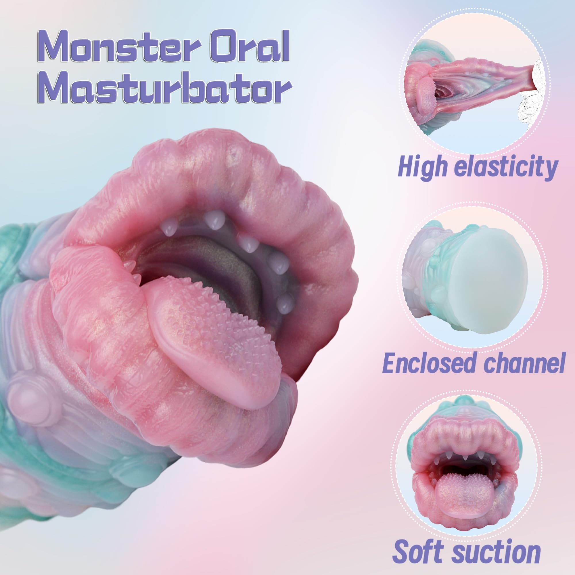 Fantasy Masturbator Male Masturbator Mouth Stroker 7.68 in,Male Masturbators Cup,Pocket Pussy Adult Sex Toys for Men,Masturbation Penis Stroker Vagina Onahole