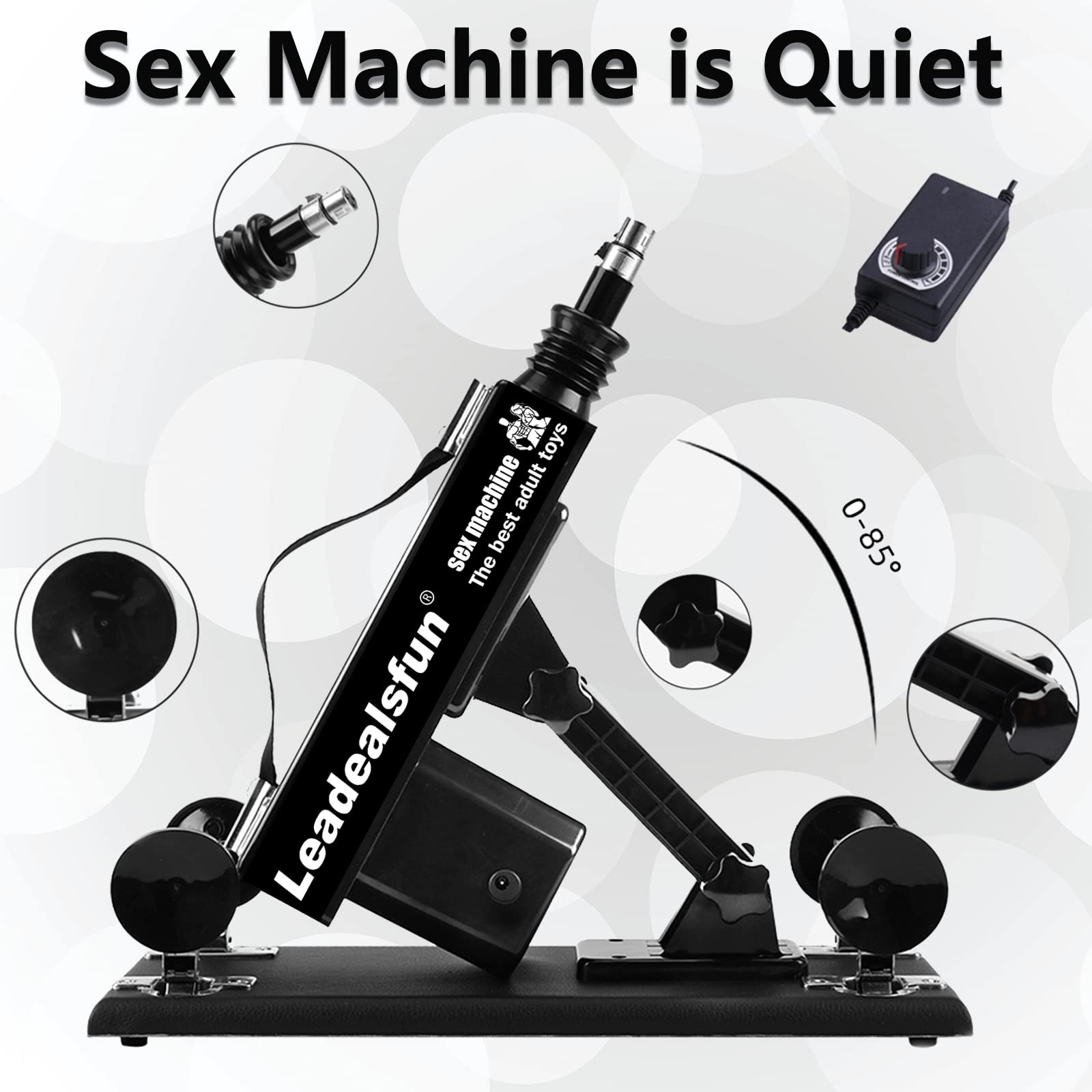 Leadealsfun Sex Machine Realistic Dildo Machines 3XLR Connector Sex Toys