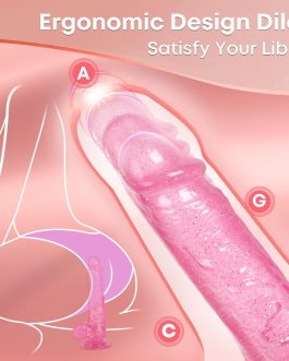 Women Sex Toys Realistic Dildos – 7.9” Strapless G Spot Dildos with Strong Suction Cup for Women Vaginal Anal Sex, Soft Lifelike Penis Dildo Male Female Couple Adult Anal Sex Toys & Games, Pink