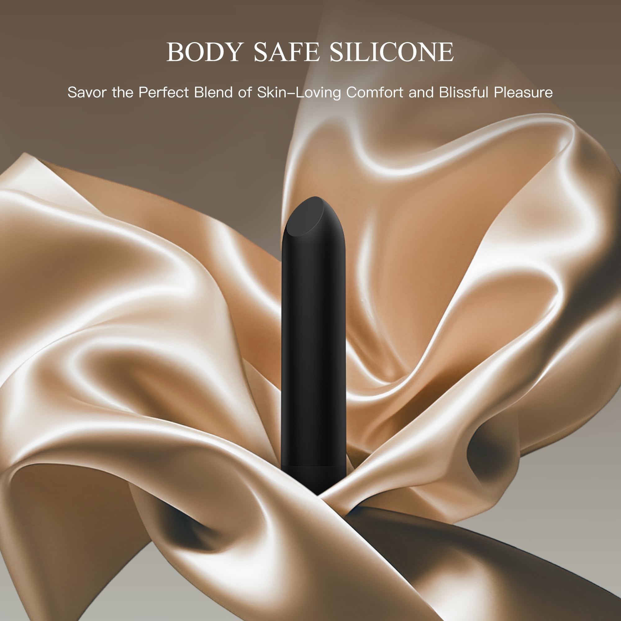 Bullet Vibrator with Angled Tip for Precision Clitoral Stimulation, Discreet Rechargeable Lipstick Vibe with 10 Vibration Modes Waterproof Finger Vibrator Nipple G-spot Stimulator Sex Toys for Women