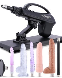 Sex Machine Joynse Thrusting Machine with Suction Cup Adapter, 3XLR Connector Love Machine Dildo Machine with 8 Attachments