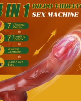 Thrusting Dildo Vibrator Sex Toys, 9.8″ Realistic Dildos Sex Machine with 7 Thrusting & 7 Vibration Modes, Remote Control Vibrating Dildo Sex Toys for Women Couple G-spot Stimulation
