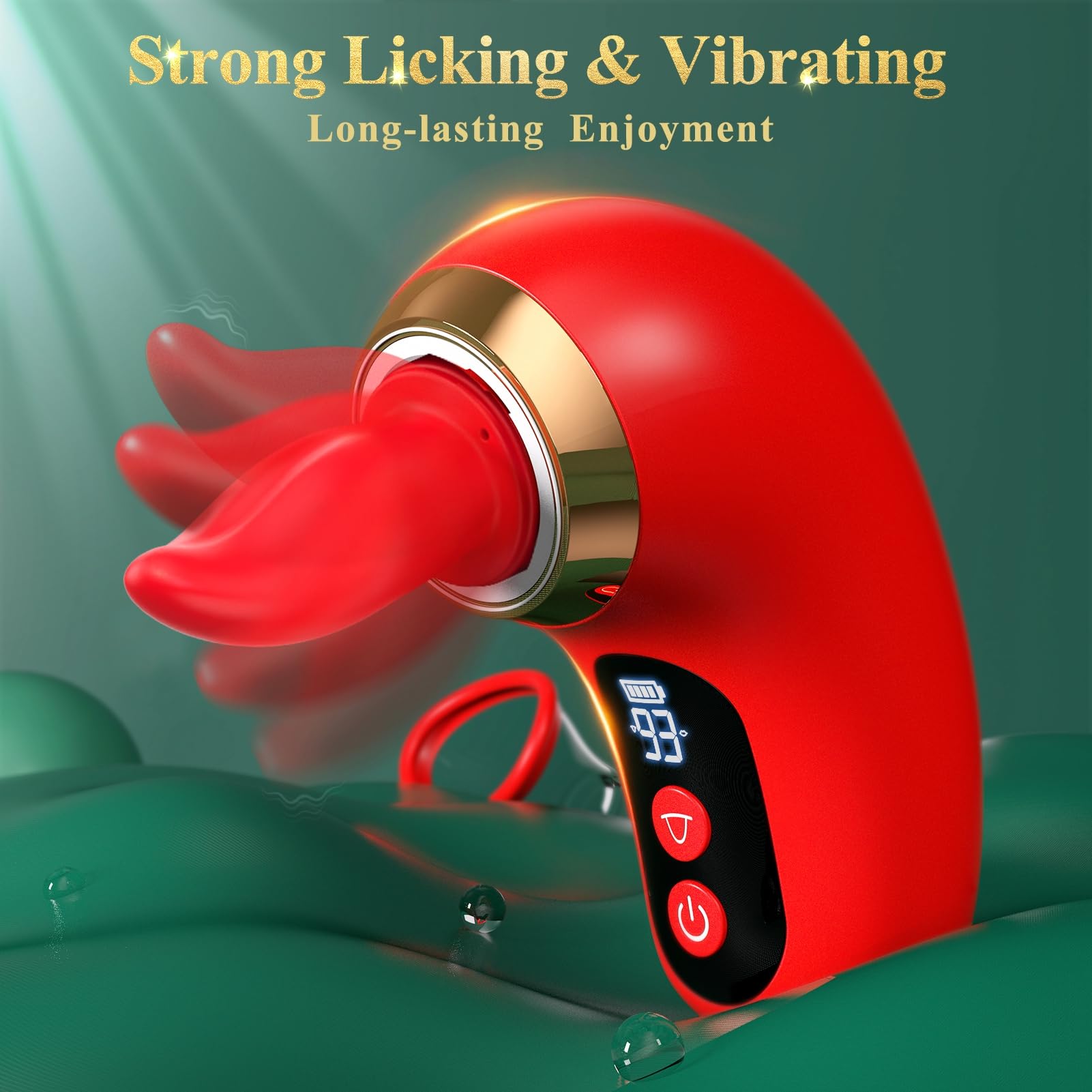 Gasevimo Vibrator Sex Toys for Women - 5IN1 AI APP Rose Toy Adult Toys Sucking Vibrator, 3 Sucking, 9 Tongue Licking & Vibrating Sex Toy, 2 Removable Cup LCD Display Clitoral Vibrators Sex Novelties