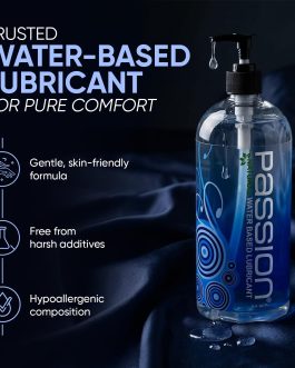 Passion Natural Water-Based Personal Lubricant, for Men & Women – 10 Fl Oz