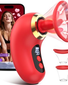 Gasevimo Vibrator Sex Toys for Women – 5IN1 AI APP Rose Toy Adult Toys Sucking Vibrator, 3 Sucking, 9 Tongue Licking & Vibrating Sex Toy, 2 Removable Cup LCD Display Clitoral Vibrators Sex Novelties
