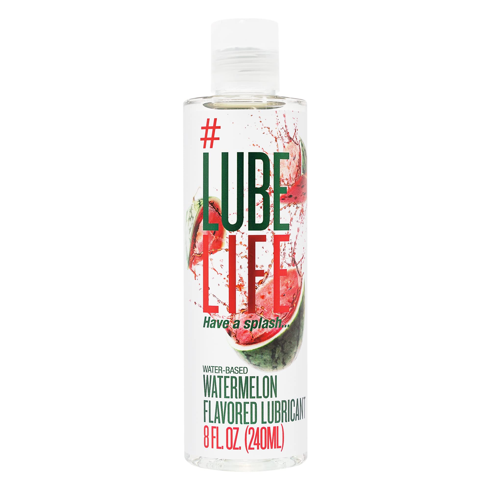 LUBELIFE Water-Based Watermelon Flavored Lubricant, Personal Lube for Men, Women and Couples, Made Without Added Sugar, 8 Fl Oz