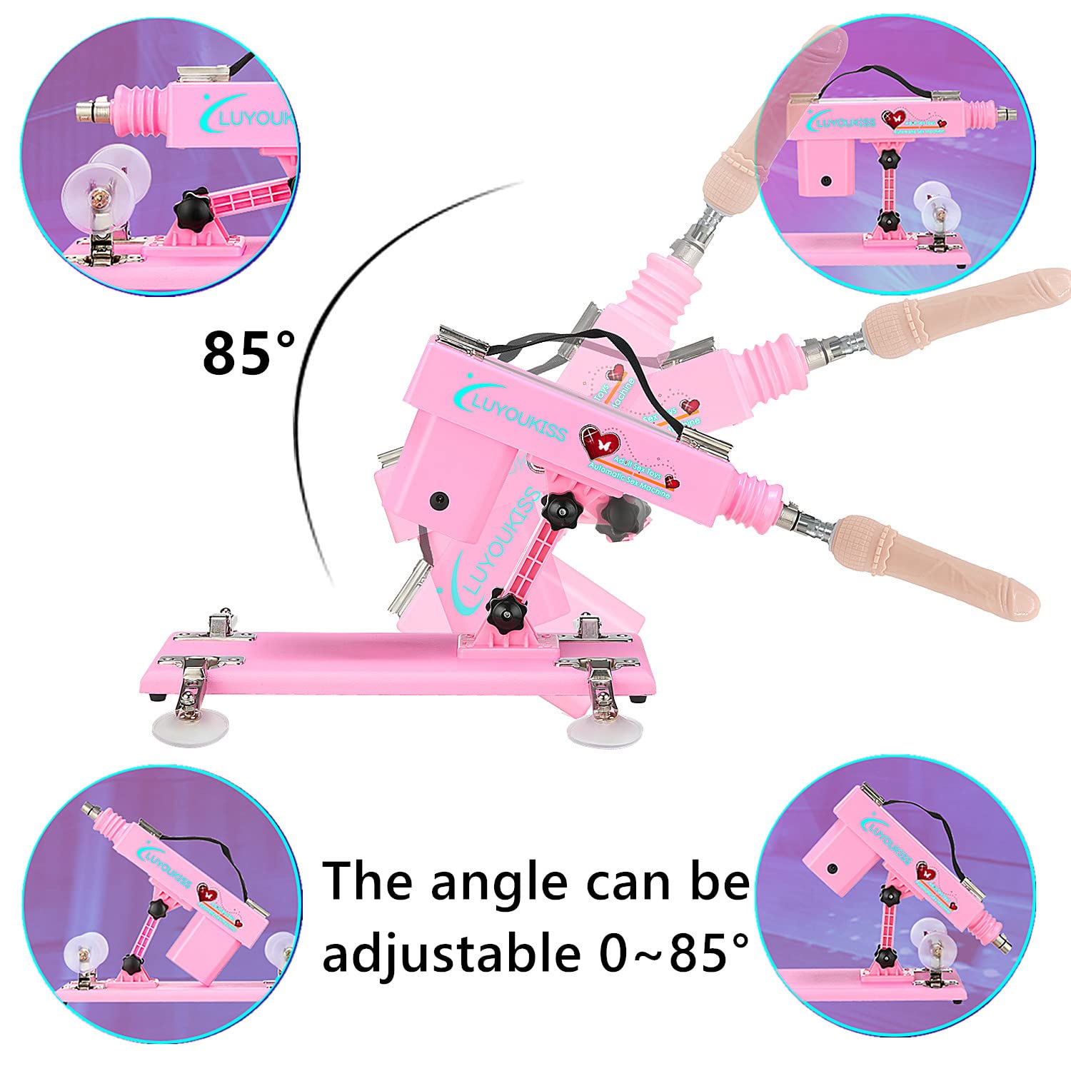 LUYOUKISS Automatic Sex Machine for Women, Adult Sex Machine Thrusting Dildo Women Masturbation, Adjustable Vaginal Anal Machine Device Sex Love Machine