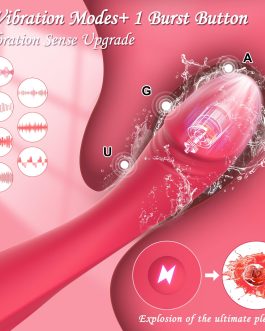 Dildo G Spot Vibrator Sex Toys for Clitoral Stimulation Wand with Powerful Vibration, Anal Dildo Sex Toy with 7 Vibration Modes Massager Adult Toys for Couple Pleasure (red)