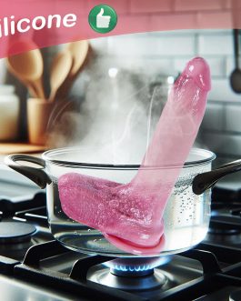 8″ Soft Liquid Silicone Realistic Large Dildo with Skin-Like Texture, 1.5″ Diameter G-Spot Anal Dildo with Suction Cup, Strap on Dildos Adult Sex Toys for Anal Vaginal, G-Spot Stimulation for Women