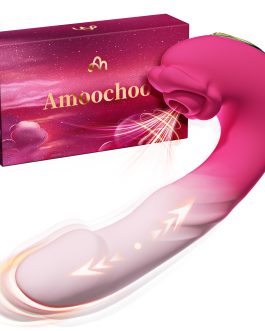 Amoochoo Sex Toys for Women, 3-in-1 Sucking Thrusting G Spot Vibrator Dildo