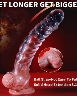 Large Penis Extender Cock Girth Enhancer Sleeve for Men,Extend 3.15 Inch Dick Extender,Delay Ejaculation,Realistic Penis Extension Sleeve for Men Sex Enhancer,Adult Male Sex Toys for Couple