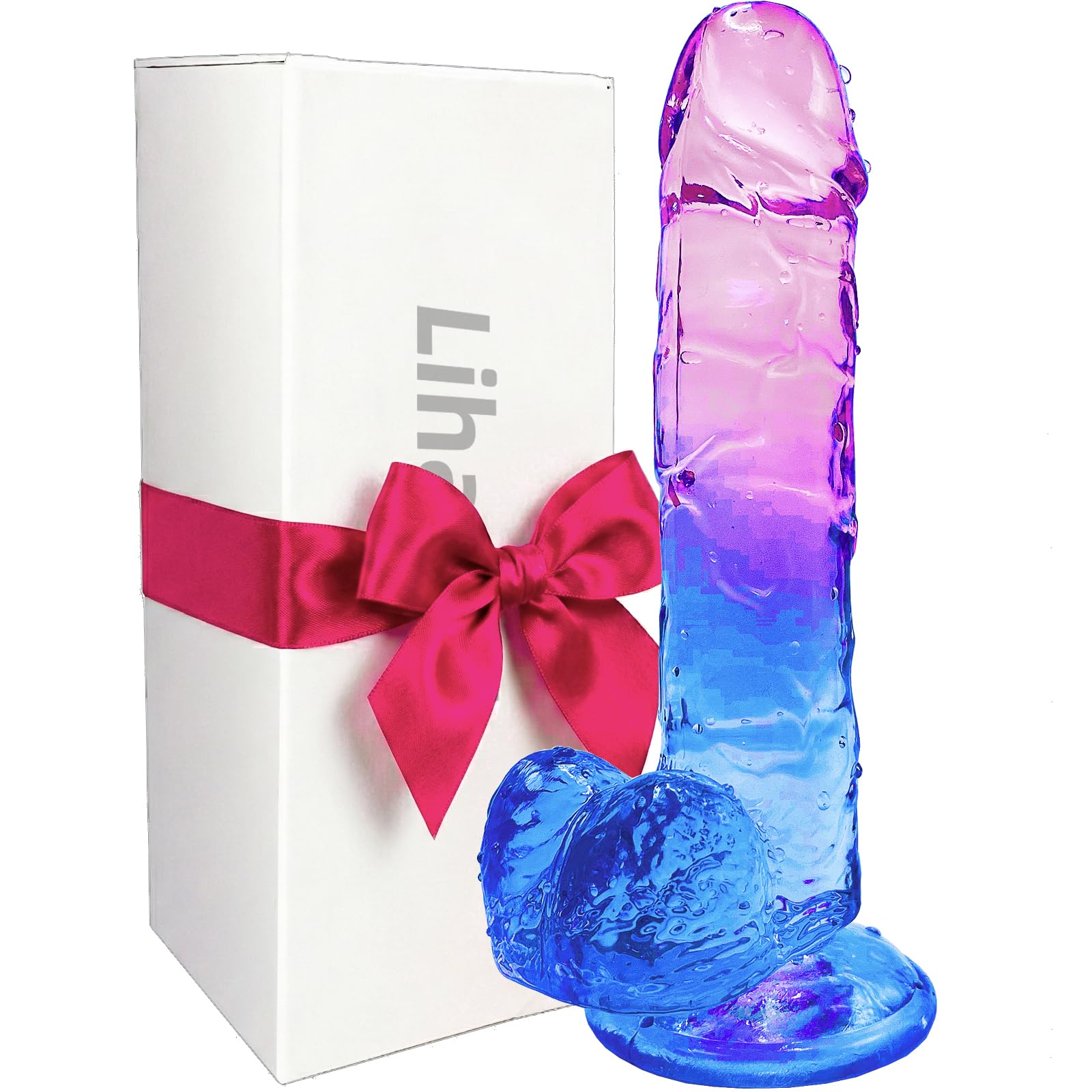7.8” Realistic Dildo for Women & Couples, Dual Density Silicone G-Spot Toy with Strong Suction Cup, Soft Skin-Like Waterproof Design for Solo Play, Shower & Bedroom