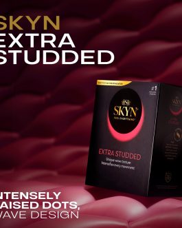 SKYN Extra Studded, 22 Count, Lubricated Latex-Free Condoms, Unique Texture Intensifies Every Moment​