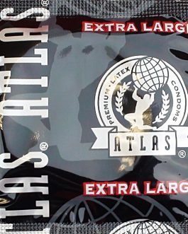 Atlas Premium Condom Extra Large Lubricated Latex Condoms Bulk : Pack 100 Condoms by Atlas