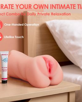 ZEMALIA 3 in 1 Pocket Pussy Male Masturbator Sex Toys for Men, 3D Textured Sex Doll with Sexy Mouth Realistic Vagina Tight Anus, Mens Stroker Adult Toy for Man Masturbation