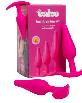 Hello Cake Tush Pops – Butt Plug Training Set – 3 Sizes for All Levels of Anal Play – Tapered Tip with Flared T-Base – Body-Safe Silicone, Adult Sex Toy For Men, Women and Couples