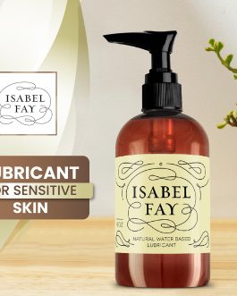 Isabel Fay Natural Water Based Personal Lubricant for Sensitive Skin, No Parabens, No Glycerin, 8 oz
