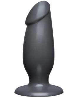 Doc Johnson American Bombshell – Fat Man – Dildo or Butt Plug – Gunmetal Grey