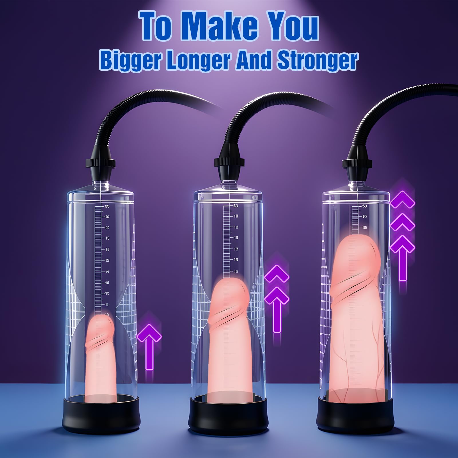 Penis Pump Pussy Pump 2 in 1 Adult Toy, Manual Vacuum Pennis Extender with Nipple & Clit Suckers, Mini Pocket Pussy& Cock Ring Kit, Male Masturbator, Couples Sex Toys - Pumps & Enlarger