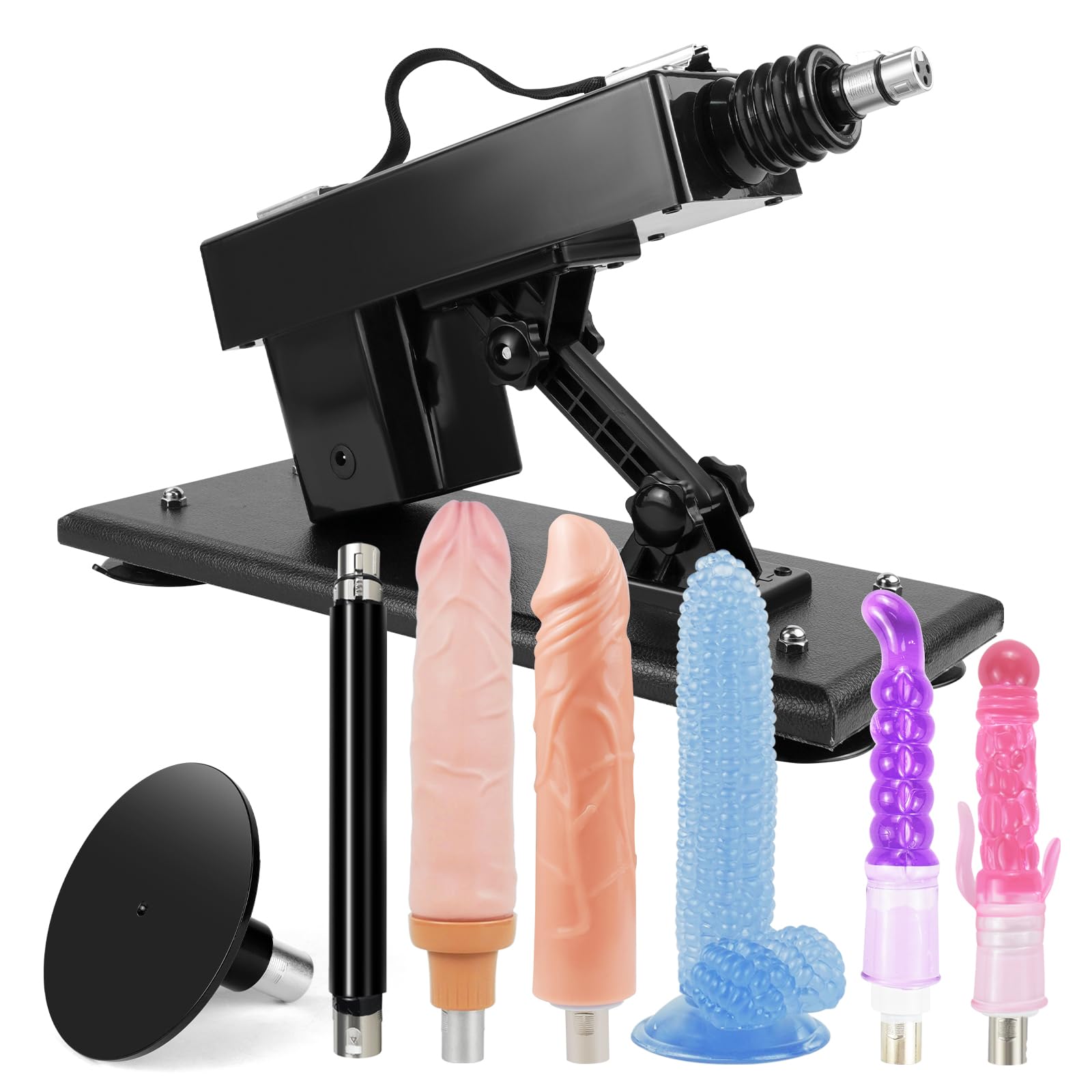 ANNGEOK Sex Machines Dildo Machine Thrusting Machine Automatic Sex Machine for Men and Women Sex Toys Machines Devices Automatic Dildo Thrusting Sex Machine with Sex Machine Attachments (Deep-Black)