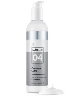 Water-Based Thick Creamy White Lube, Unscented 8.3 Fl. Oz Hypoallergenic Smooth Slippery Lubricant for Couples, Made in USA, Package May Vary