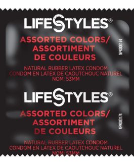 Lifestyles Assorted Colors Condoms 24 Pack