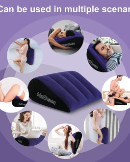 Sex Toys Adult Toys Pillow Position Cushion Triangle Inflatable Furniture Couples Toy Positioning for Deeper Position Support Pillow Men Women for Couples
