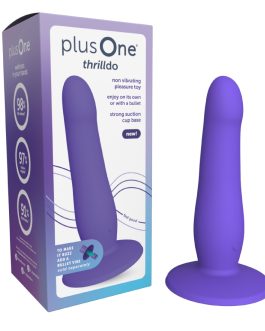 plusOne thrilldo Silicone Internal Dildo – Beginner-Friendly Curved Shape