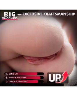 Realistic Sex Doll for Men Pocket Pussy, Hyper-Realistic Soft Curved Butt with Bionic Tight Vagina & Anal Channels Adult Torso Stroker Male Sex Toys for Men Masturbation